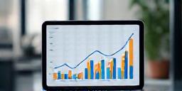 Data growth chart representing client success