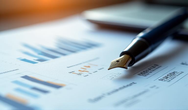 Legal documentation and contract symbolic image